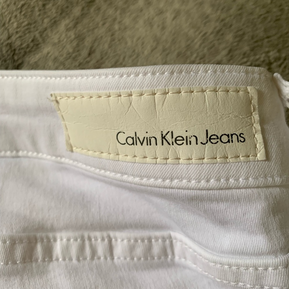 Calvin Klein white jeans